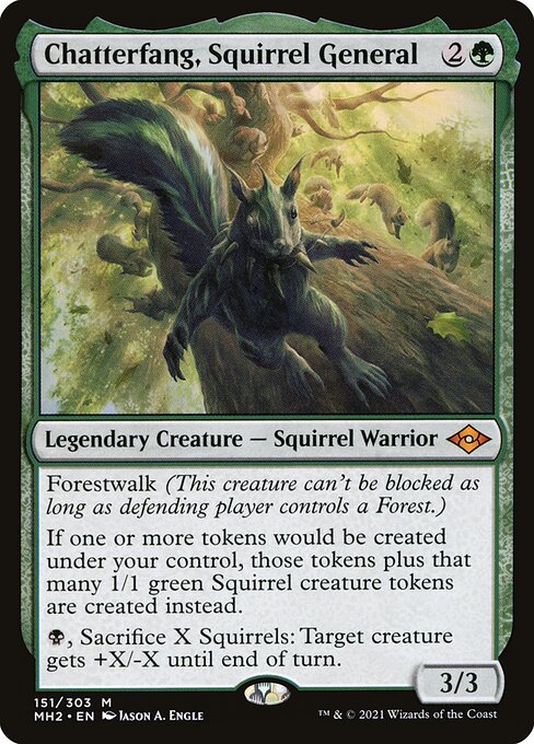 Chatterfang, Squirrel General - Modern Horizons 2 Mythic Card