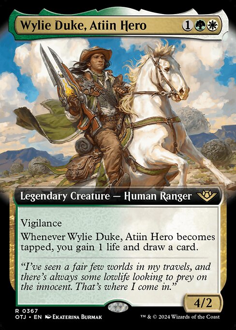 Wylie Duke, Atiin Hero - Outlaws of Thunder Junction Rare Card