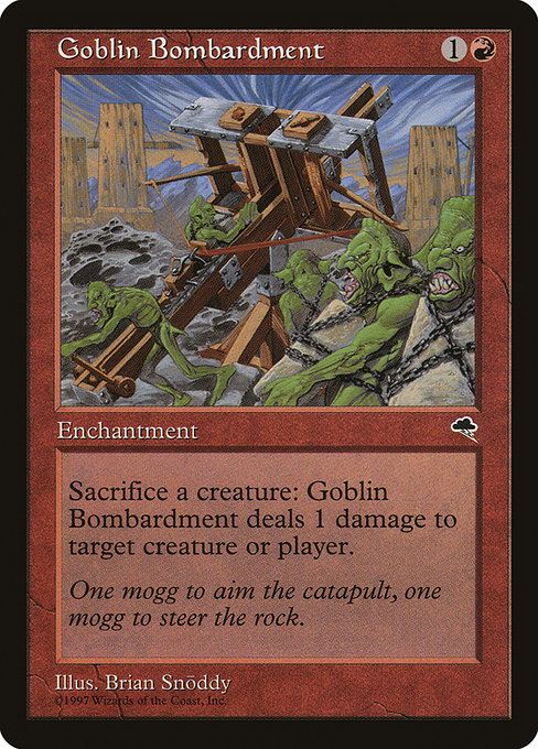 Goblin Bombardment - Tempest Uncommon Card