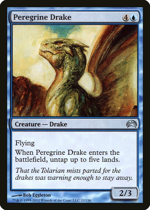 Peregrine Drake - Planechase 2012 Uncommon Card