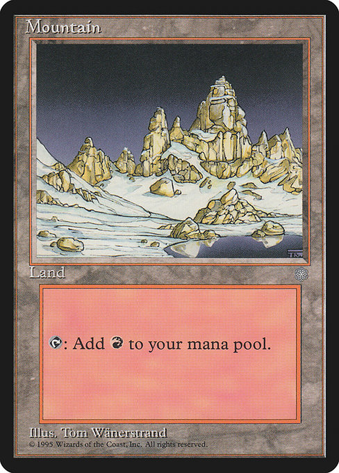 Mountain - Ice Age Common Card
