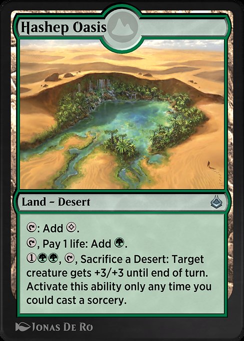 Hashep Oasis - Amonkhet Remastered Uncommon Card