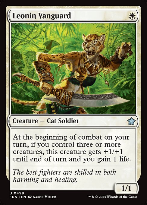 Leonin Vanguard - Foundations Uncommon Card