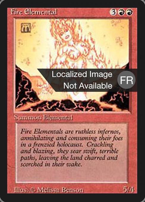 Fire Elemental - Foreign Black Border Uncommon Card