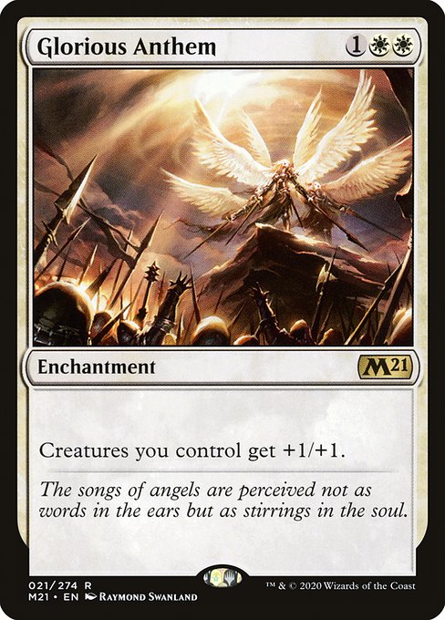 Glorious Anthem - Core Set 2021 Rare Card