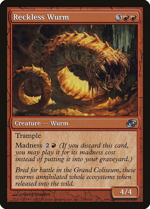 Reckless Wurm - Planar Chaos Uncommon Card