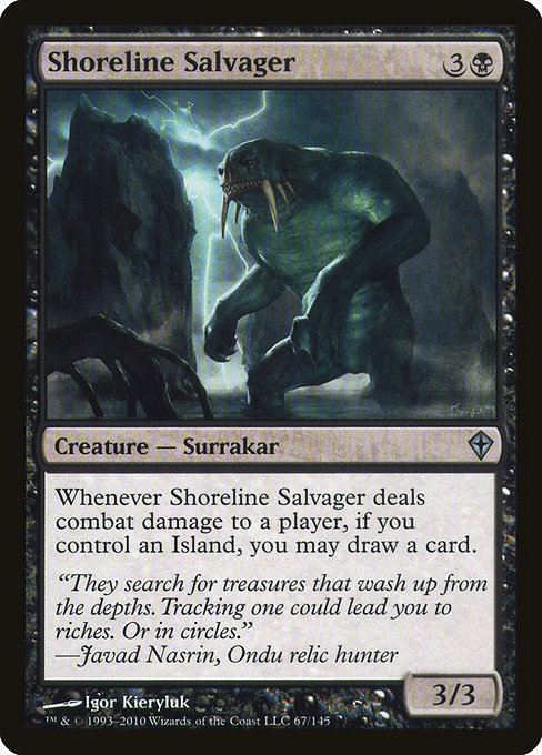 Shoreline Salvager - Worldwake Uncommon Card