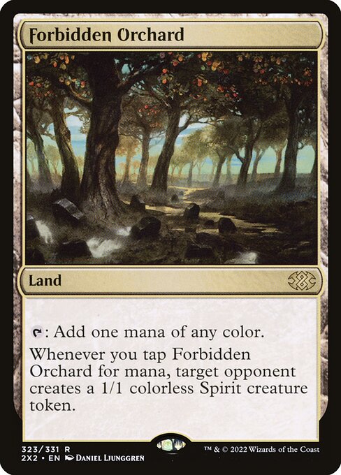 Forbidden Orchard - Double Masters 2022 Rare Card