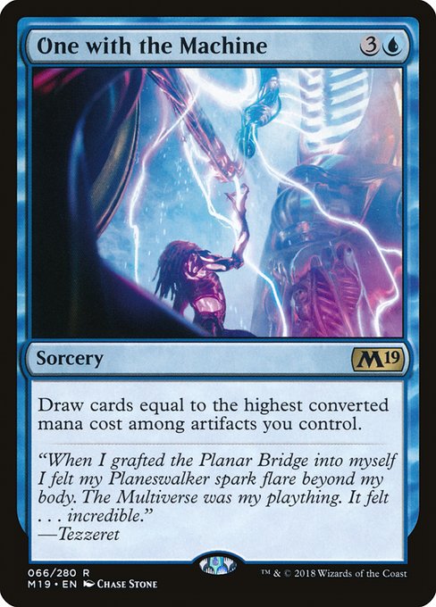 One with the Machine - Core Set 2019 Rare Card