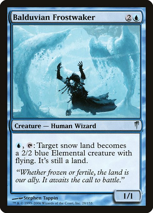 Balduvian Frostwaker - Coldsnap Uncommon Card