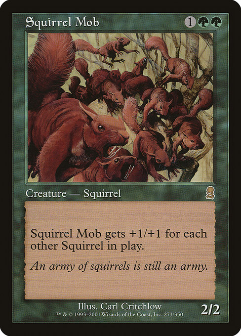 Squirrel Mob - Odyssey Rare Card