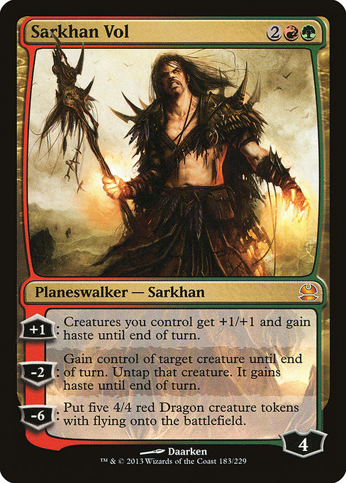 Sarkhan Vol - Modern Masters Mythic Card