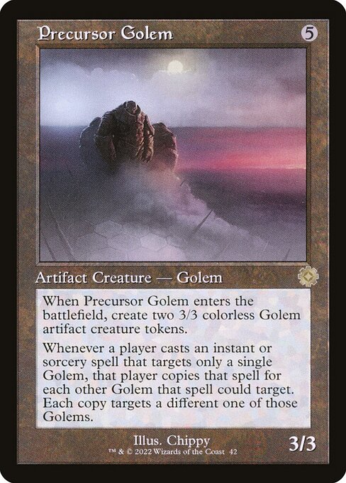 Precursor Golem - The Brothers' War Retro Artifacts Rare Card