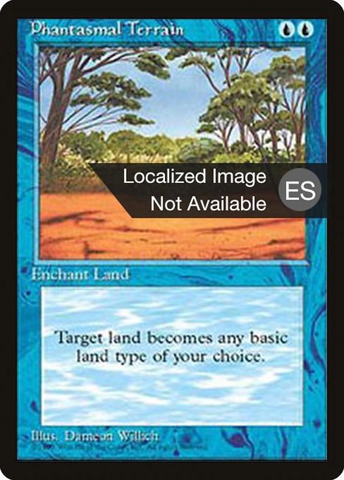 Phantasmal Terrain - Fourth Edition Foreign Black Border Common Card