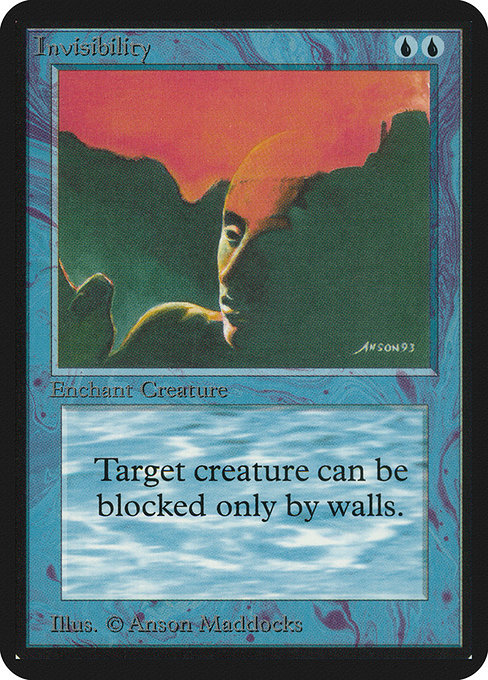 Invisibility - Limited Edition Alpha Common Card