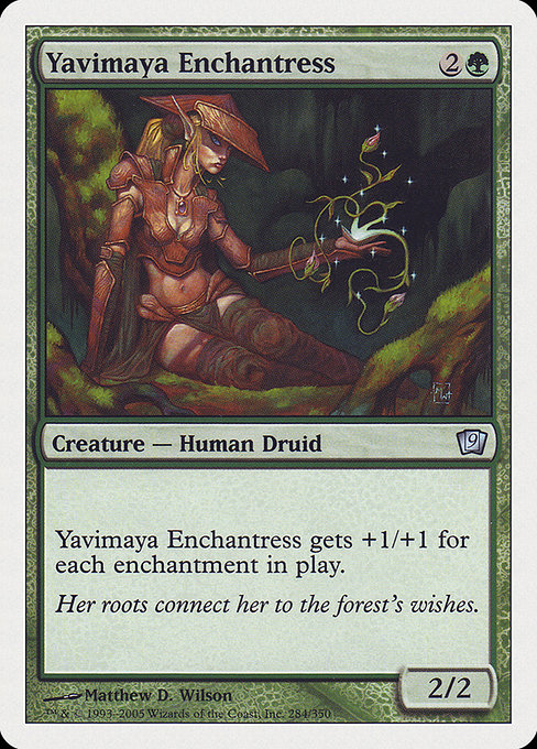 Yavimaya Enchantress - Ninth Edition Uncommon Card