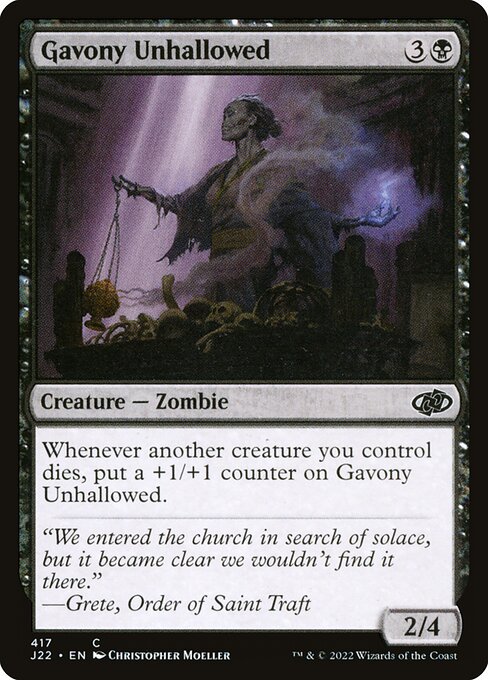 Gavony Unhallowed - Jumpstart 2022 Common Card