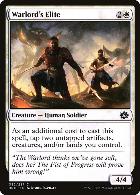 Warlord's Elite - The Brothers' War Common Card
