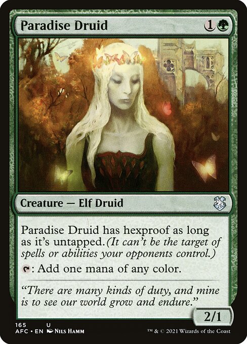 Paradise Druid - Forgotten Realms Commander Uncommon Card