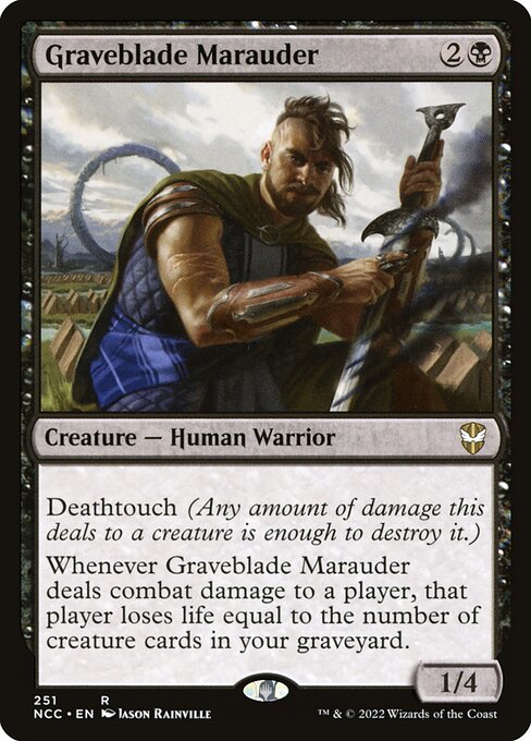 Graveblade Marauder - New Capenna Commander Rare Card