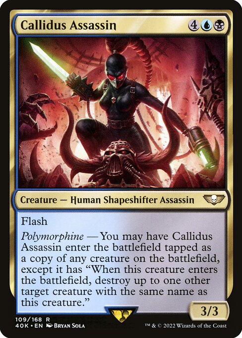 Callidus Assassin - Warhammer 40,000 Commander Rare Card