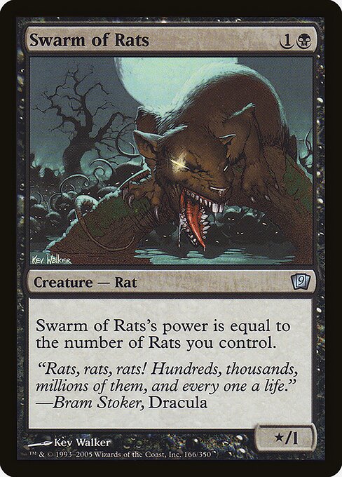 Swarm of Rats - Ninth Edition Uncommon Card