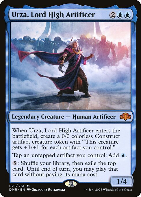 Urza, Lord High Artificer - Dominaria Remastered Mythic Card