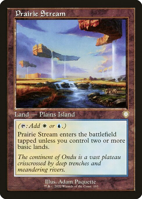 Prairie Stream - The Brothers' War Commander Rare Card