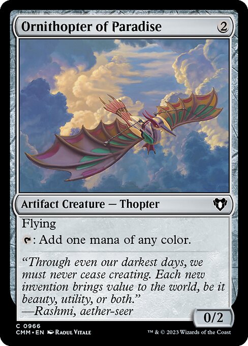 Ornithopter of Paradise - Commander Masters Common Card