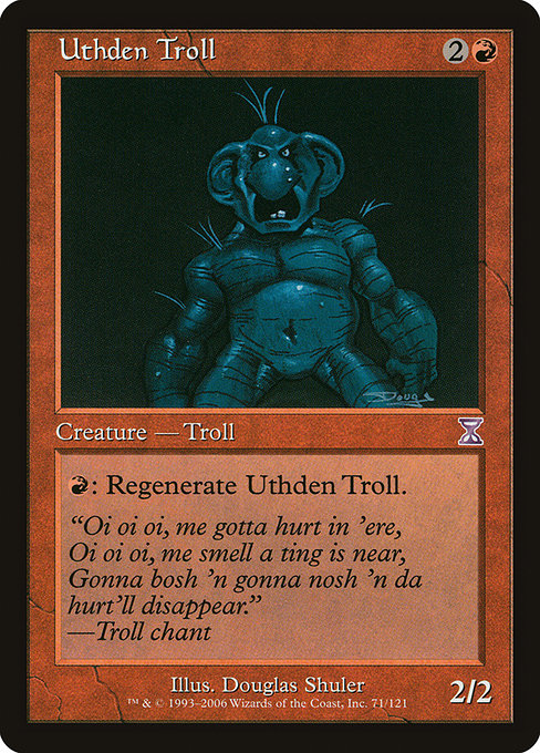 Uthden Troll - Time Spiral Timeshifted Special Card