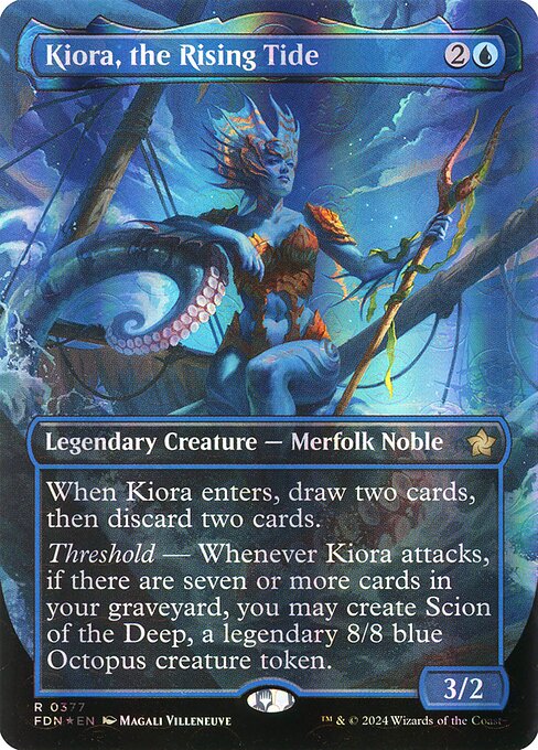 Kiora, the Rising Tide - Foundations Rare Card