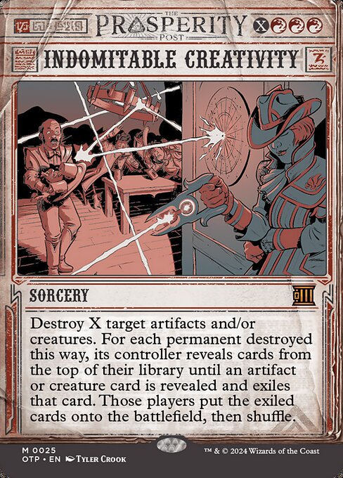 Indomitable Creativity - Breaking News Mythic Card
