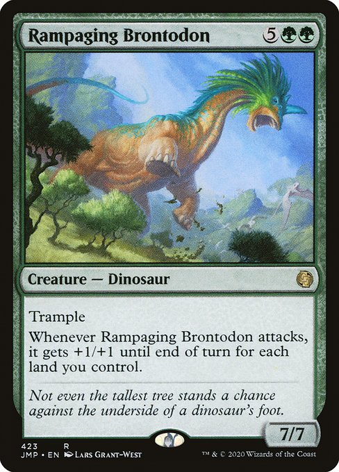 Rampaging Brontodon - Jumpstart Rare Card
