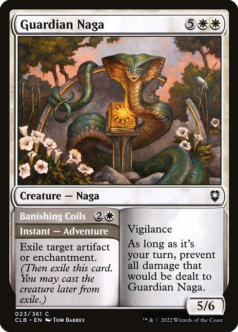 Guardian Naga // Banishing Coils - Commander Legends: Battle for Baldur's Gate Common Card