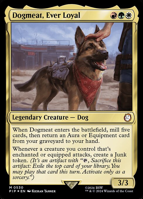 Dogmeat, Ever Loyal - Fallout Mythic Card