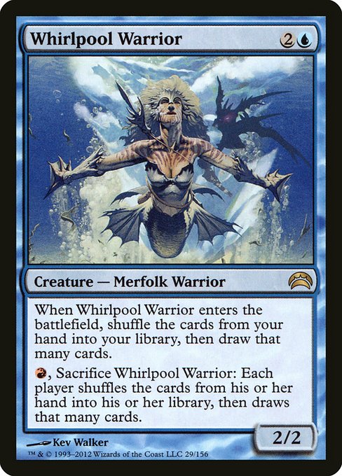Whirlpool Warrior - Planechase 2012 Rare Card