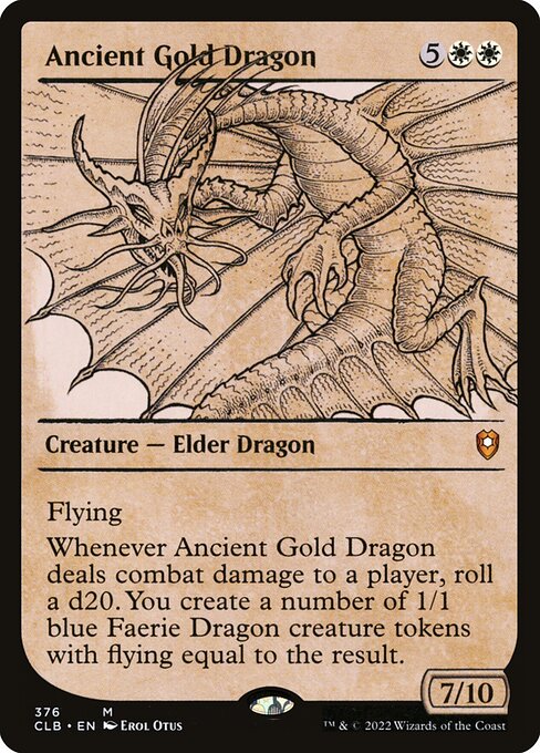 Ancient Gold Dragon - Commander Legends: Battle for Baldur's Gate Mythic Card
