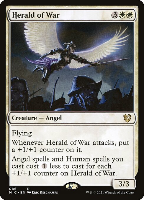 Herald of War - Midnight Hunt Commander Rare Card