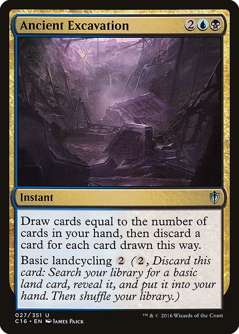 Ancient Excavation - Commander 2016 Uncommon Card