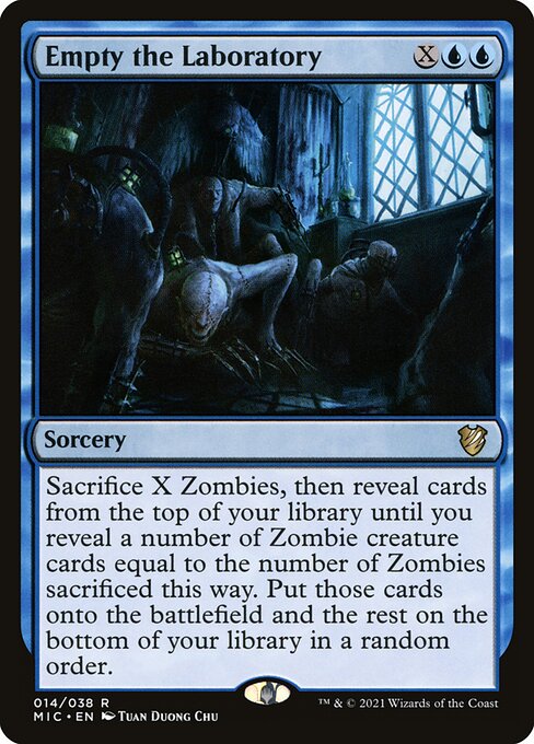 Empty the Laboratory - Midnight Hunt Commander Rare Card