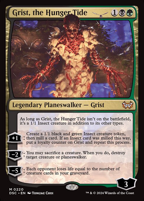 Grist, the Hunger Tide - Duskmourn: House of Horror Commander Mythic Card