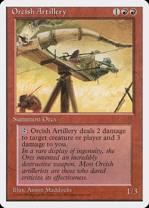 Orcish Artillery - Fourth Edition Uncommon Card