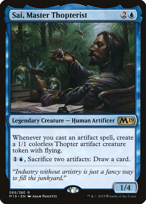 Sai, Master Thopterist - Core Set 2019 Rare Card