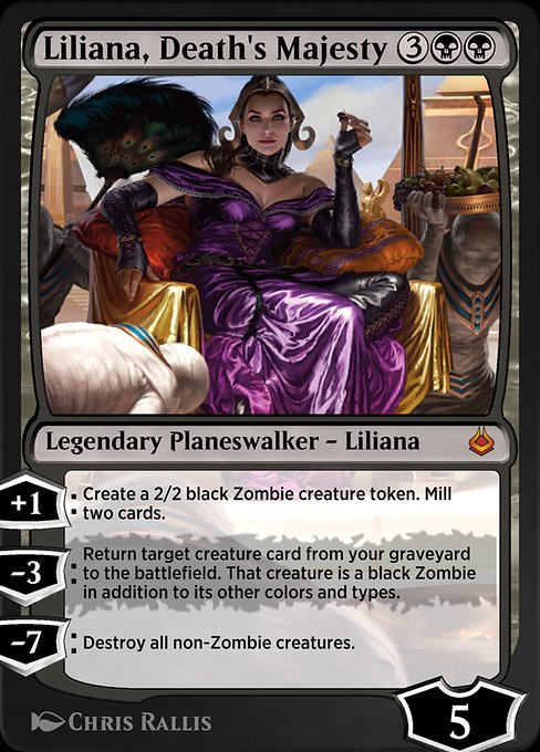 Liliana, Death's Majesty - Amonkhet Remastered Mythic Card