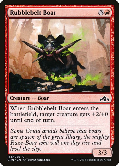 Rubblebelt Boar - Guilds of Ravnica Common Card