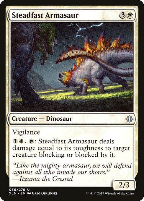 Steadfast Armasaur - Ixalan Uncommon Card