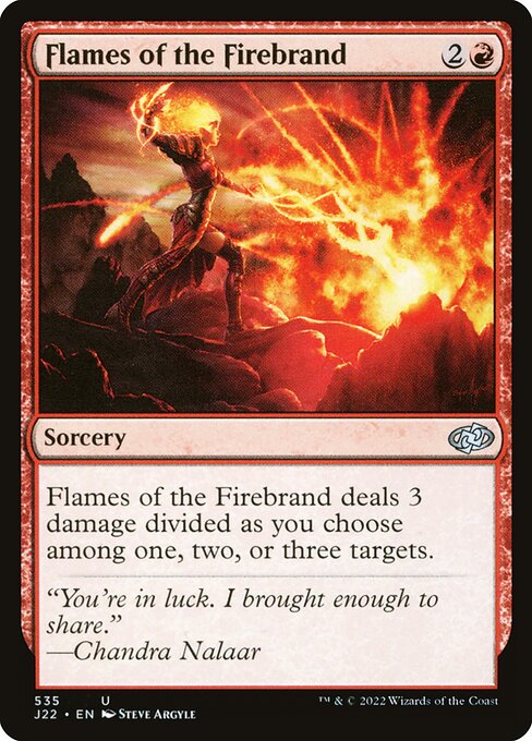 Flames of the Firebrand - Jumpstart 2022 Uncommon Card