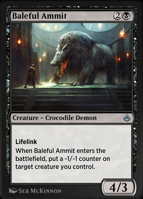 Baleful Ammit - Amonkhet Remastered Uncommon Card