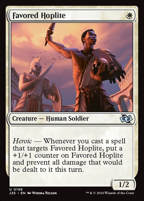 Favored Hoplite - Foundations Jumpstart Uncommon Card
