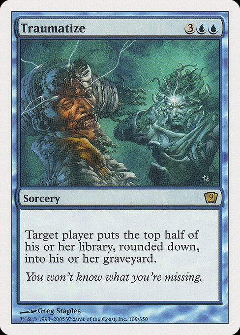 Traumatize - Ninth Edition Rare Card
